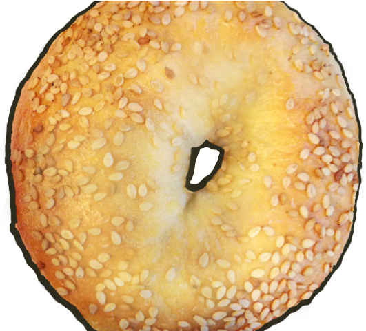 Bagel Clipart Plain - Sesame (640x480), Png Download