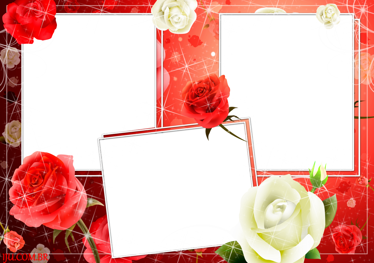 Molduras Para 3 Fotos - Marcos Para Tres Fotos De Amor (1236x870), Png Download