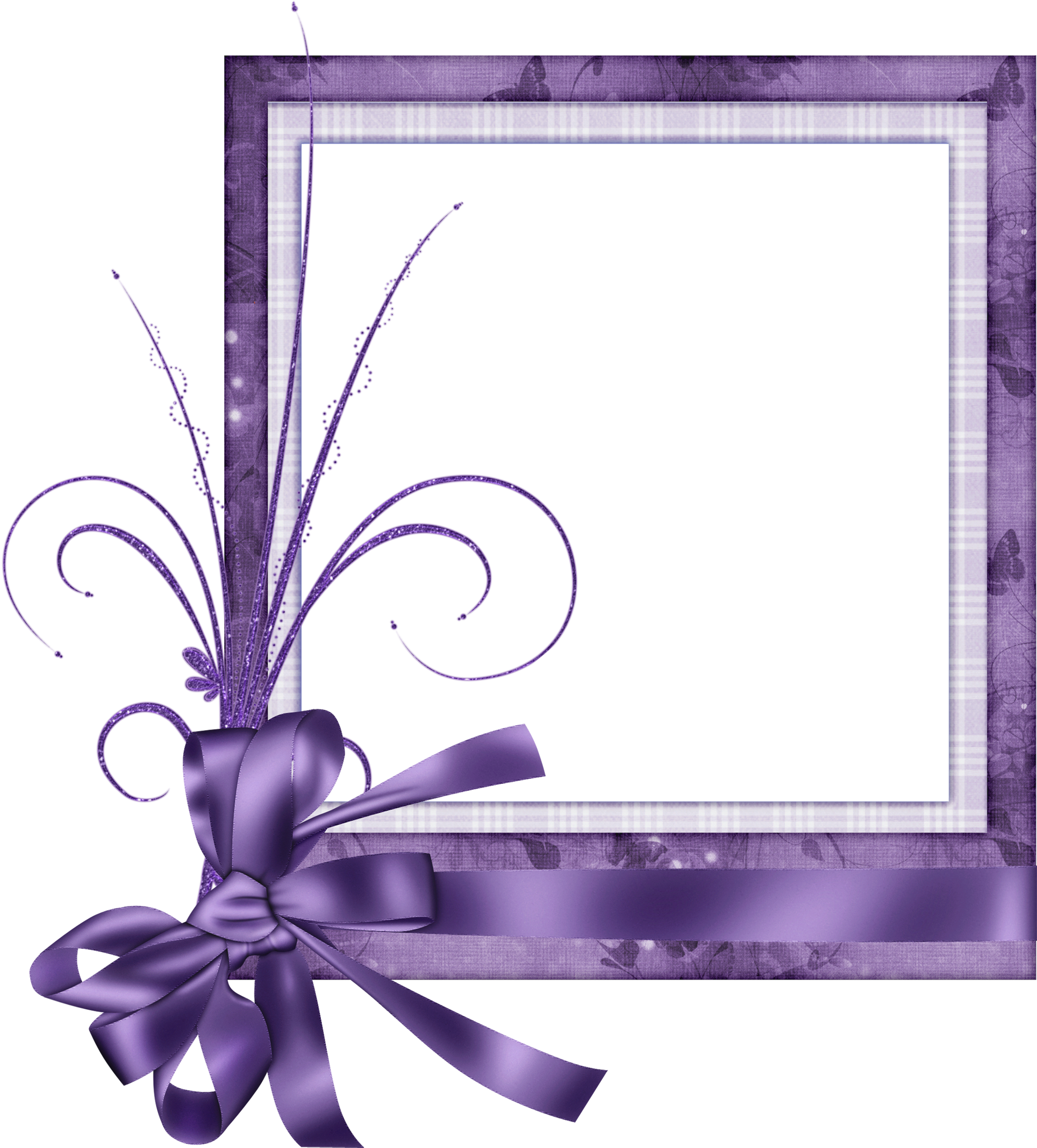View Full Size - Cute Purple Border Design (2000x2165), Png Download