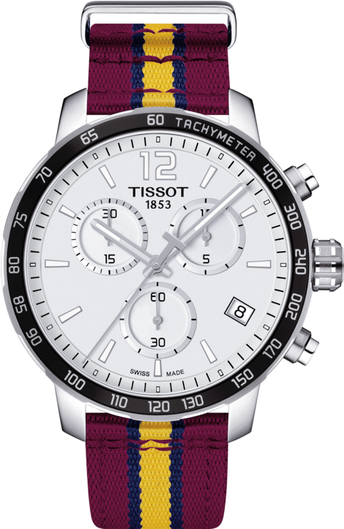 Tissot Cleveland Cavaliers Quickster Quartz Men's Chronograph - Tissot Quickster T095.417.17.037.07 (555x840), Png Download