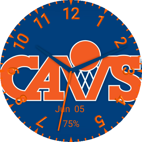 Cleveland Cavaliers Blue And Orange - Cleveland Cavaliers (480x480), Png Download