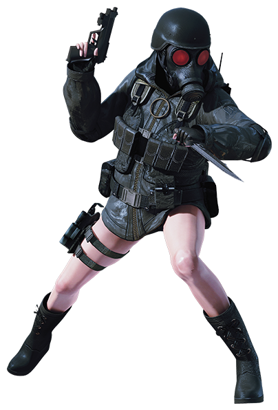 Lady Hunk - Resident Evil Revelations Lady Hunk (500x630), Png Download