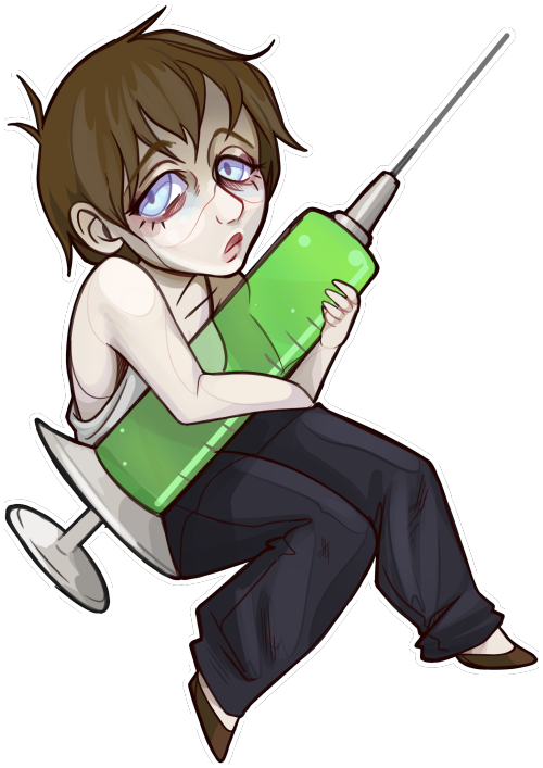 Zoe Baker - Resident Evil 7 Zoe Chibi (500x707), Png Download