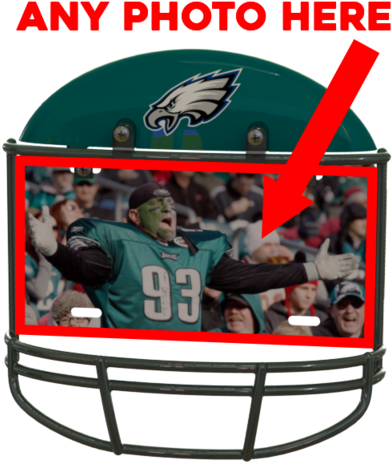 Philadelphia Eagles Helmet Frame - Philadelphia Eagles (418x480), Png Download