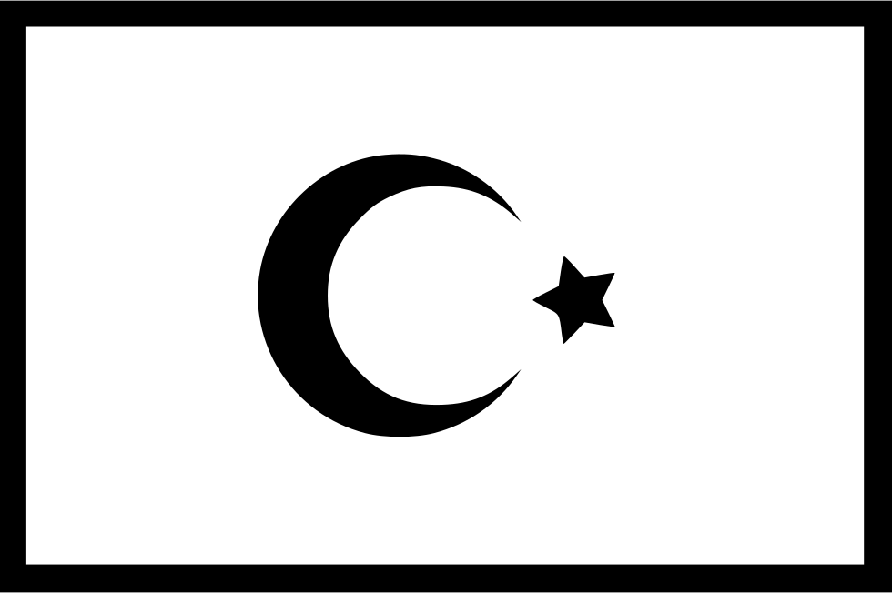 Turkey Flag - - Crescent (980x652), Png Download