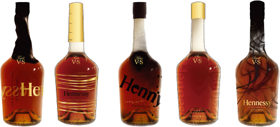 Hennessy Bottles (549x250), Png Download
