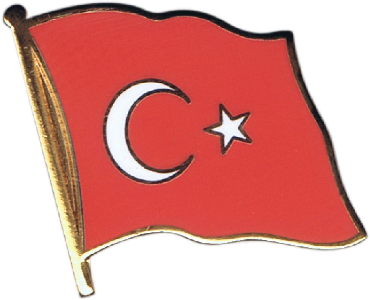 Turkey Flag Pin, Badge - Canada Flag Pin Badge 2x2cm (1500x1197), Png Download