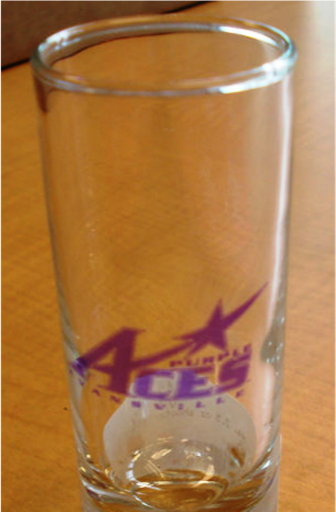 Shooter Shotglass - Evansville Purple Aces (1000x1000), Png Download