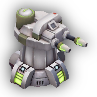 Rapid Turret Lvl - Mecha (400x400), Png Download