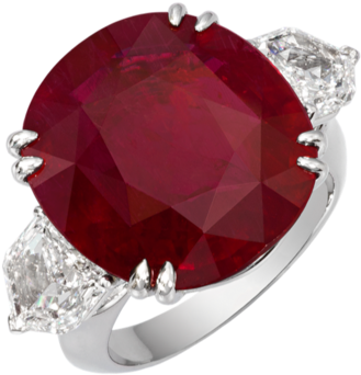 Exceptional Ruby Ring 1109875 Cus - Ruby (700x559), Png Download