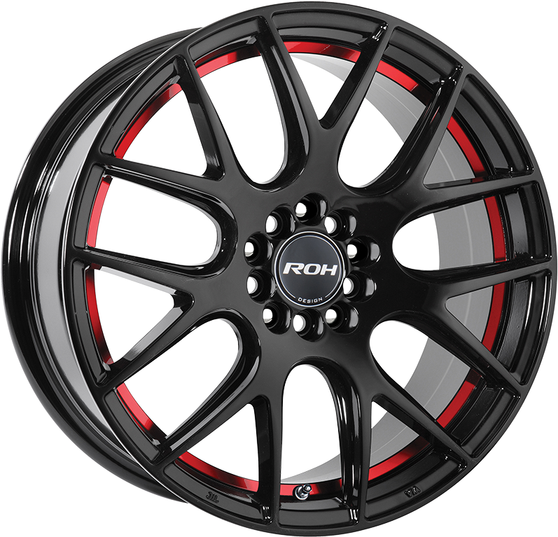 Evolution R Matt Black Red Ring - Roh Evolution R (800x800), Png Download