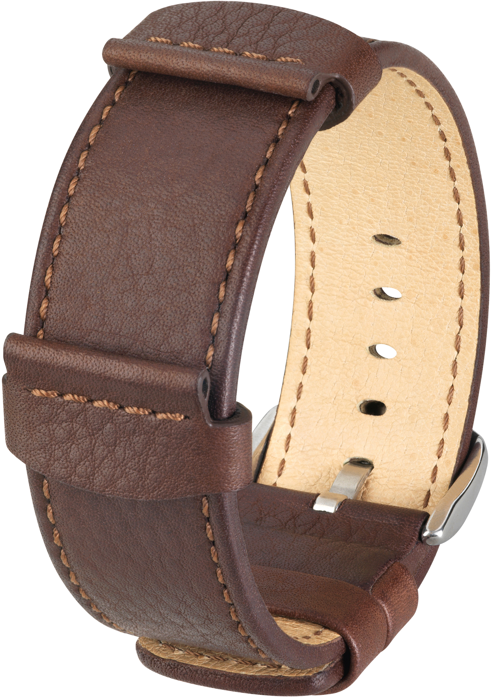 Experience Our Finest Bracelets - Hirsch 20mm - 24mm Long Saddle Genuine Leather Watch (1962x2568), Png Download