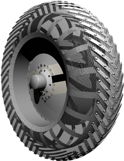 Wheel - Lunar Rover (397x320), Png Download
