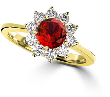 Ruby Galaxy Ring - Ruby (400x400), Png Download
