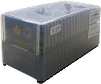 Canadian Maple Leaf 25 X 1 Gram Gold - Gold (550x550), Png Download