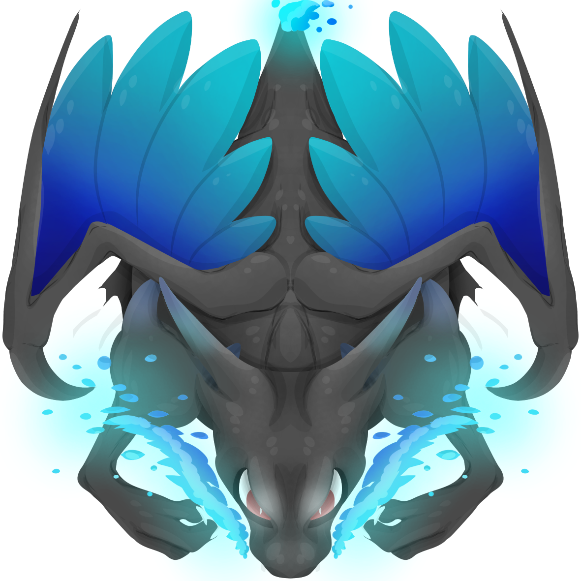 Work Of A Godmega Charizard X Mope - Mope Io Hd Skins (1181x1181), Png Download