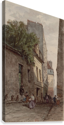 Maison Du Diacre Francois De Paris Rue Des Bourguignons - Adrien Dauzats (263x511), Png Download