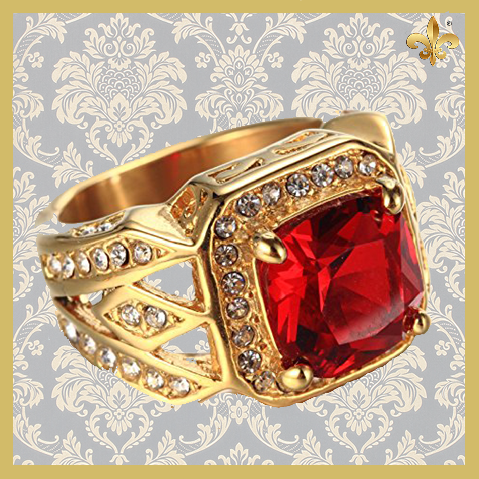 Ruby And Crystal Diamond Gold Rings - Papel De Parede Decoração (950x950), Png Download