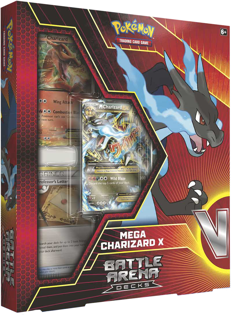 Mega Charizard X Battle Arena Deck - Charizard Battle Arena Deck (811x1095), Png Download