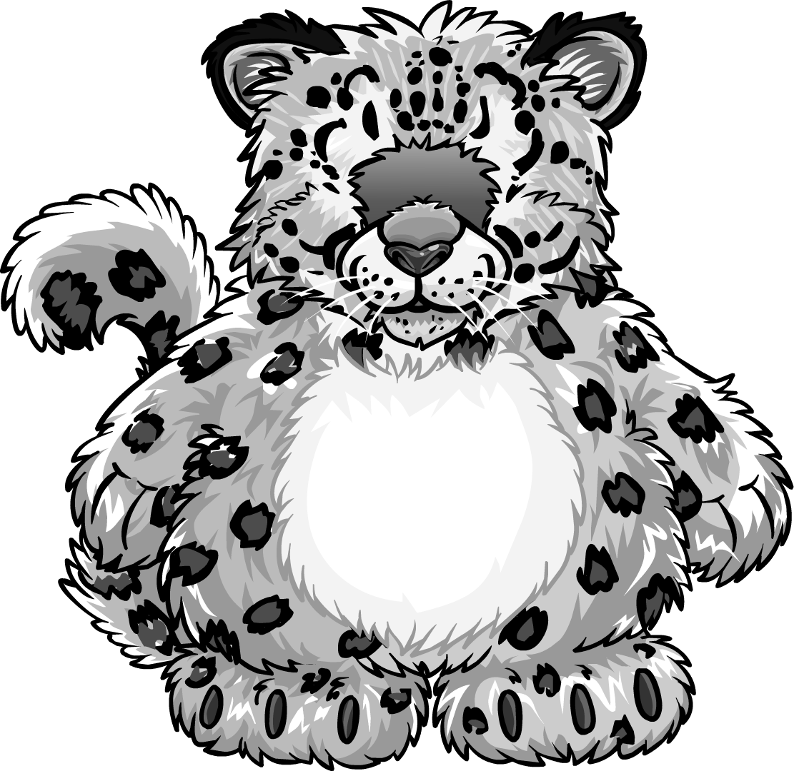 Snow Leopard Costume Icon - Club Penguin Snow Leopard (1111x1080), Png Download