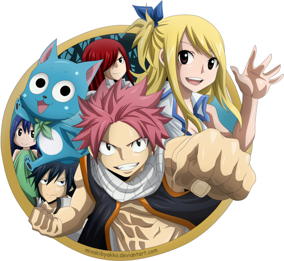 Vector Anime Happy - Fairy Tail En Png (1024x921), Png Download