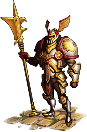 Humans Paladin - Elvenar Paladin (295x450), Png Download