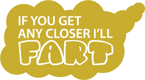 Fart Angels - Bumper Sticker (501x278), Png Download