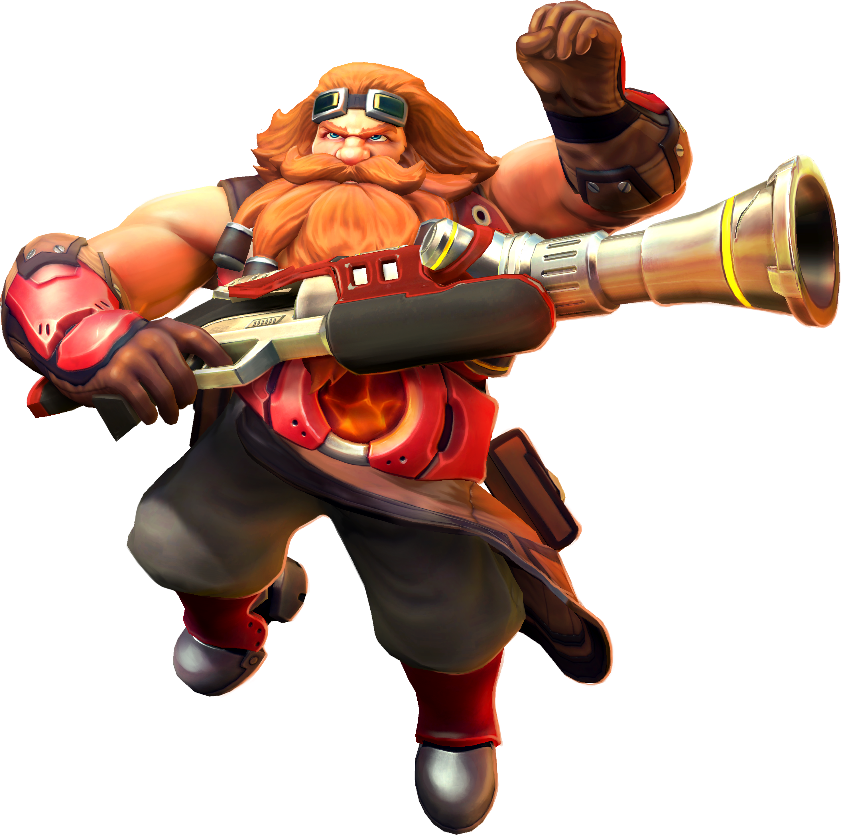 In Ob 58, Barik Underwent A Visual Update From His - Paladins Barik Png (3127x3106), Png Download