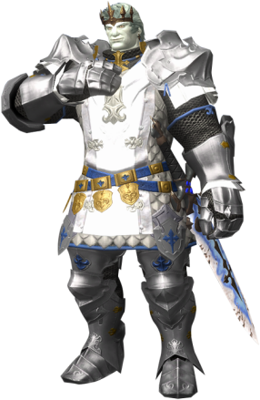 Disciples Of War - Roegadyn Paladin (300x450), Png Download
