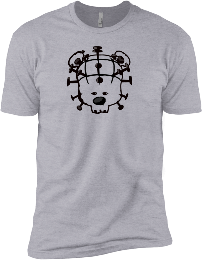 Pinhead Bear Unisex Tee - Red 5 (1024x1024), Png Download