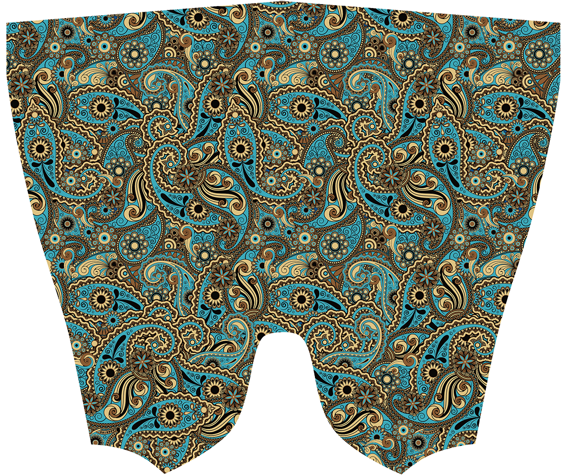 Blue & Gold Paisley - Paisley (1200x1200), Png Download
