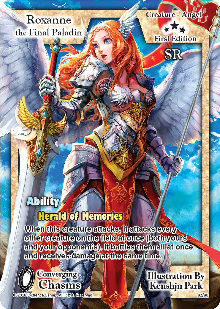 82 Roxanne The Final Paladin - Collectible Card Game (825x1125), Png Download