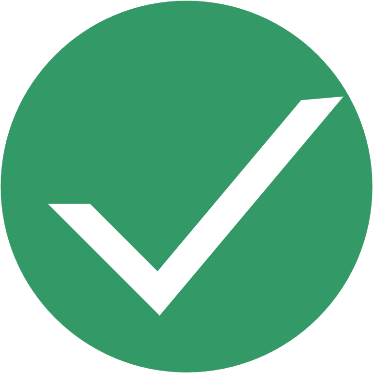Vector Icon Of White Checkmark On Green Circle - Ready Icon (768x768), Png Download