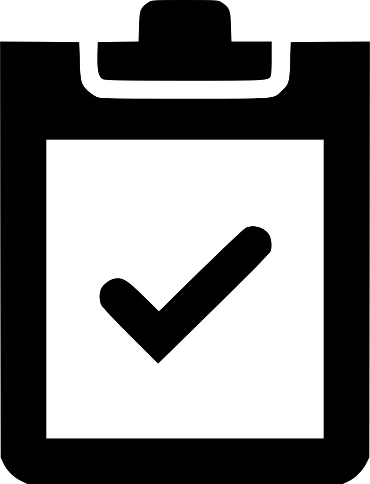Clipboard Checkmark Comments - Clipboard With Check Mark Icon (748x980), Png Download