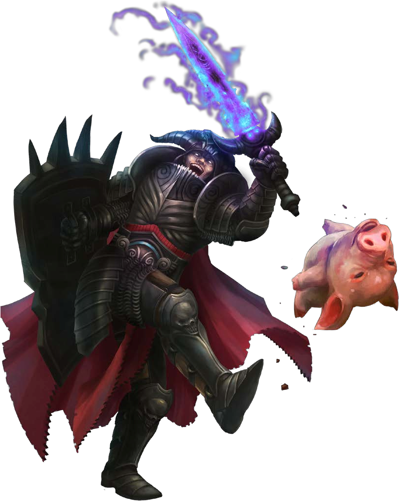 /tg/ - Traditional Games - Anti Paladin Pathfinder (825x1022), Png Download