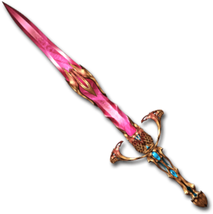 Rose Crystal Sword - Anime Crystal Sword (462x400), Png Download