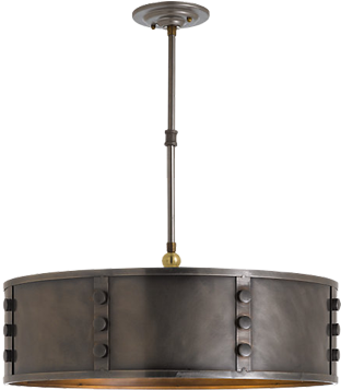 Crystal The Quintessential Concept Of What A Chandelier - Industrial Drum Chandelier (414x357), Png Download