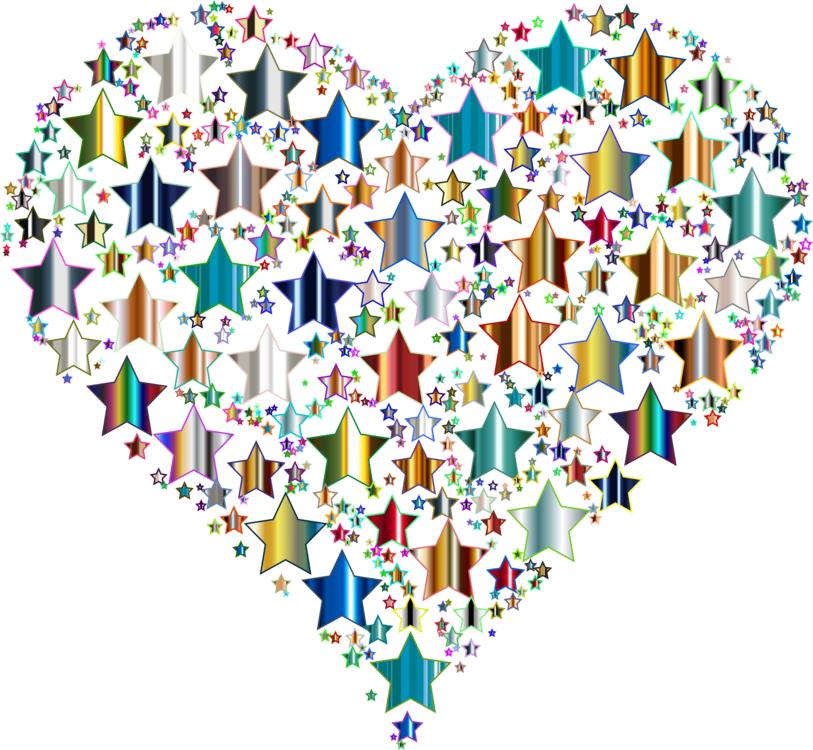 Star Line Heart Computer Icons Point (813x750), Png Download