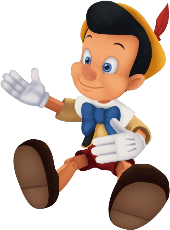 Pinocchio Kh - Disney Kingdom Hearts Pinocchio (571x760), Png Download