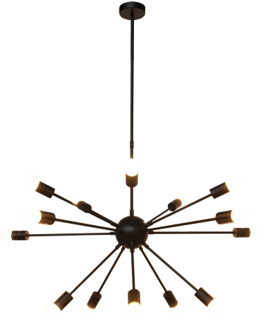 Atom Multi Light - Chandelier (479x720), Png Download