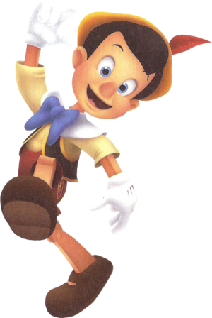 300px-pinocchio Kh3d - Pinocchio Kingdom Hearts (300x448), Png Download