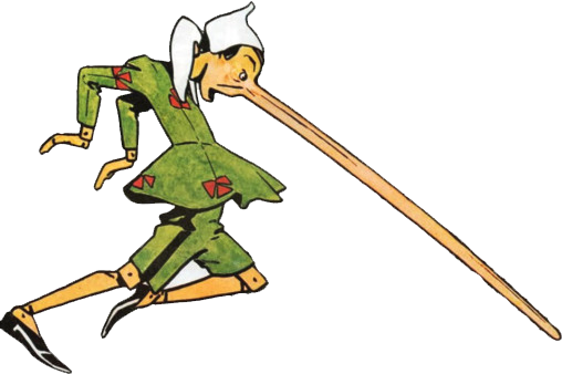 Mussino-pinocchio - Pinocchio Con Naso Lungo (508x338), Png Download