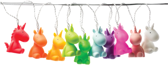 Unicorn String Lights - Iscream Unicorn String Lights, Multi (550x550), Png Download