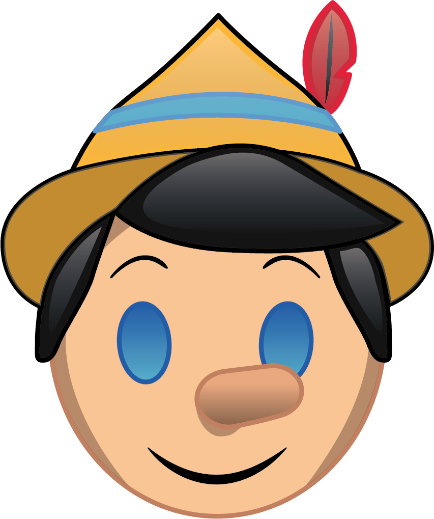 Image Library Library Emoji On Behance - Pinocchio Face Clip Art (853x1019), Png Download