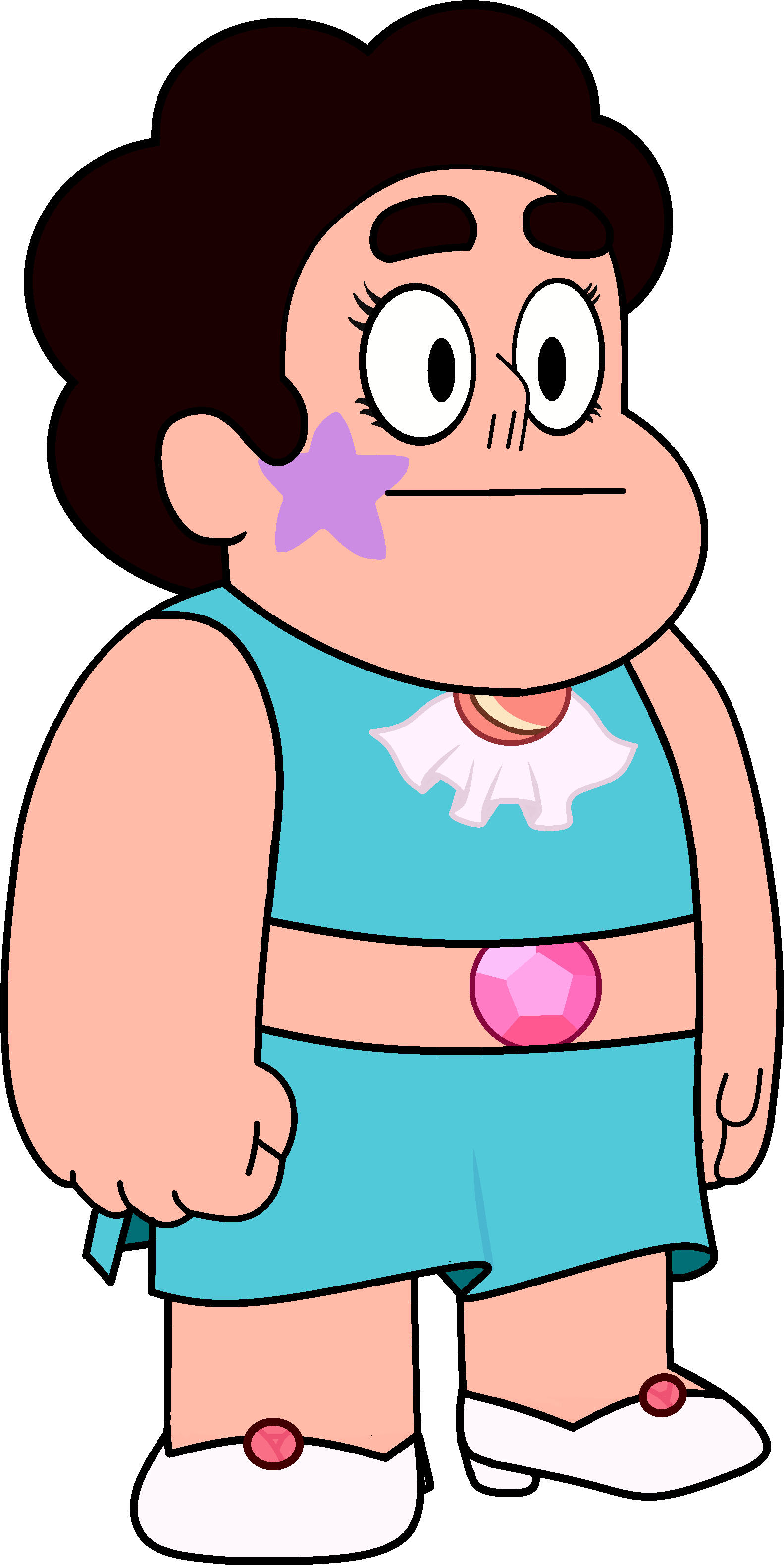 Star Dress - Steven Universe Steven Dress (1582x3171), Png Download