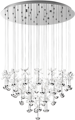 Led Chandelier - 93661 Eglo (415x415), Png Download