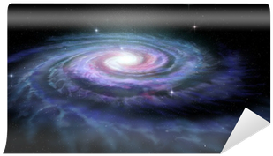 Leinwandbild ,,sternenwirbel Galaxie, Wandbild Pixxprint (400x400), Png Download