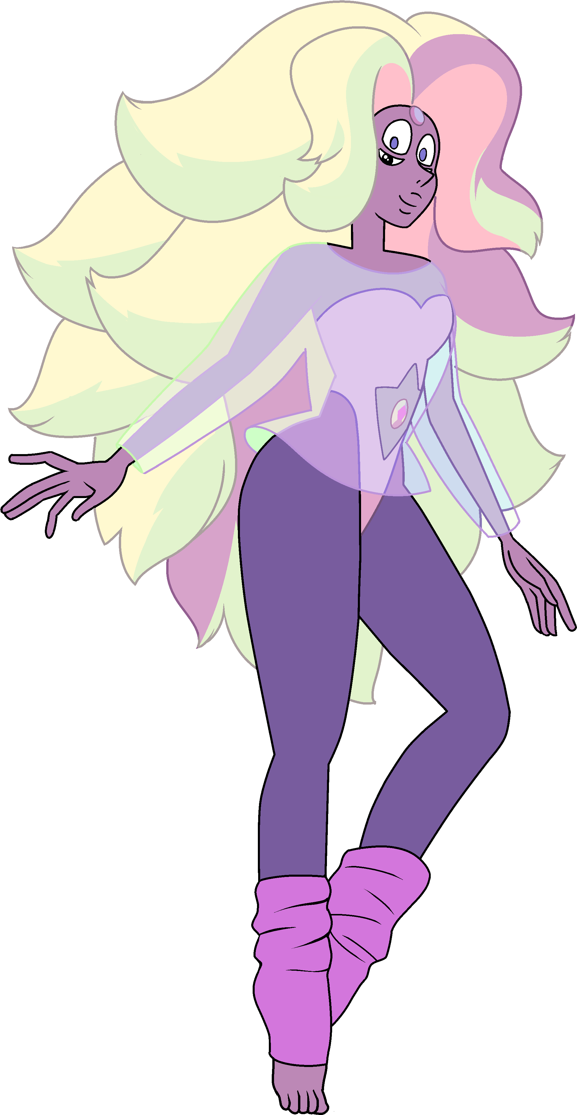 Rainbow Quartz - Steven Universe Pearl Greg (2391x3944), Png Download
