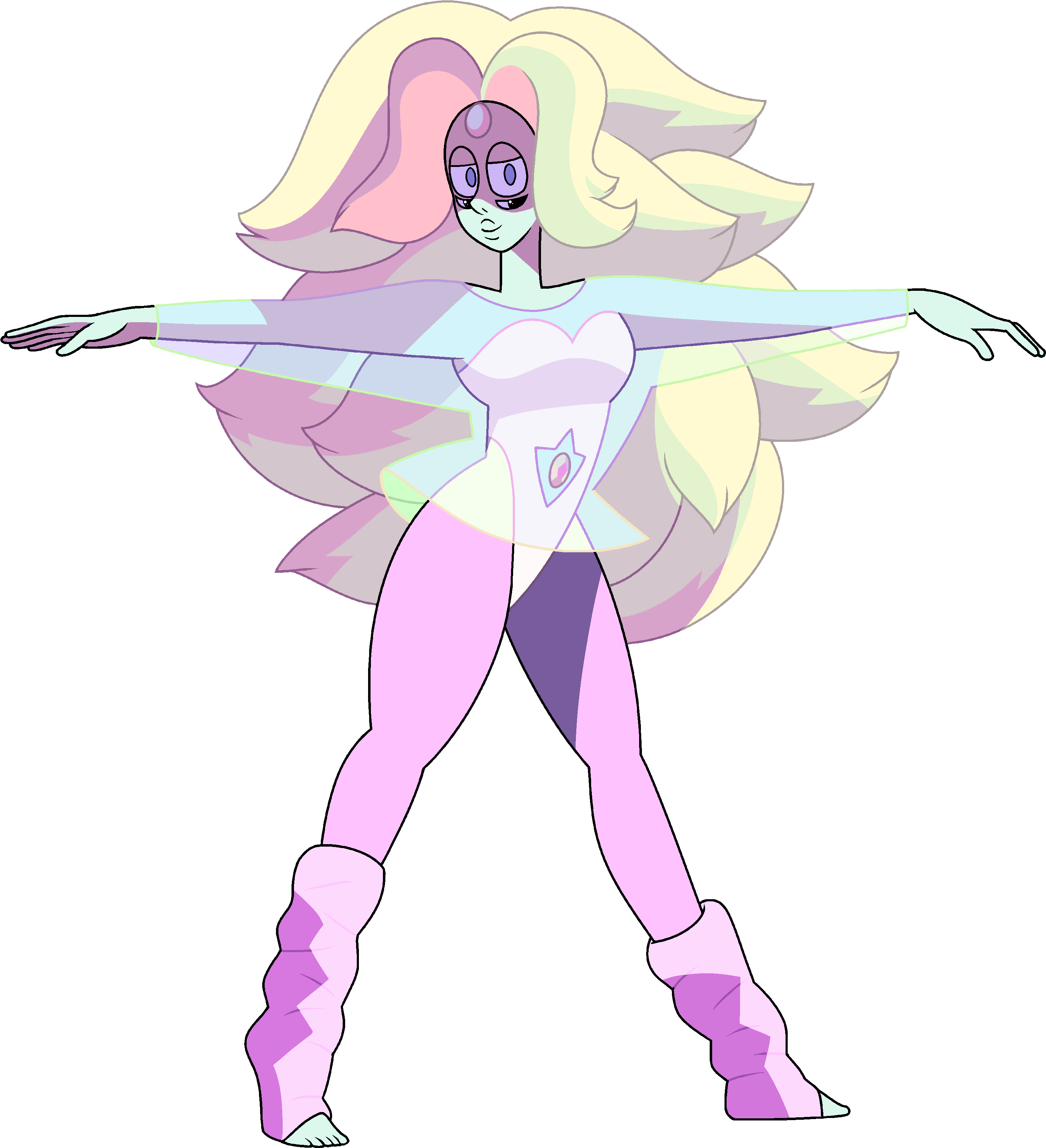 Rainbow Quartz - Steven Universe Fusions Rainbow Quartz (3250x3336), Png Download
