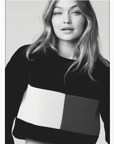 Gigi Hadid - Gigi Hadid Hair Tommy Hilfiger (500x500), Png Download